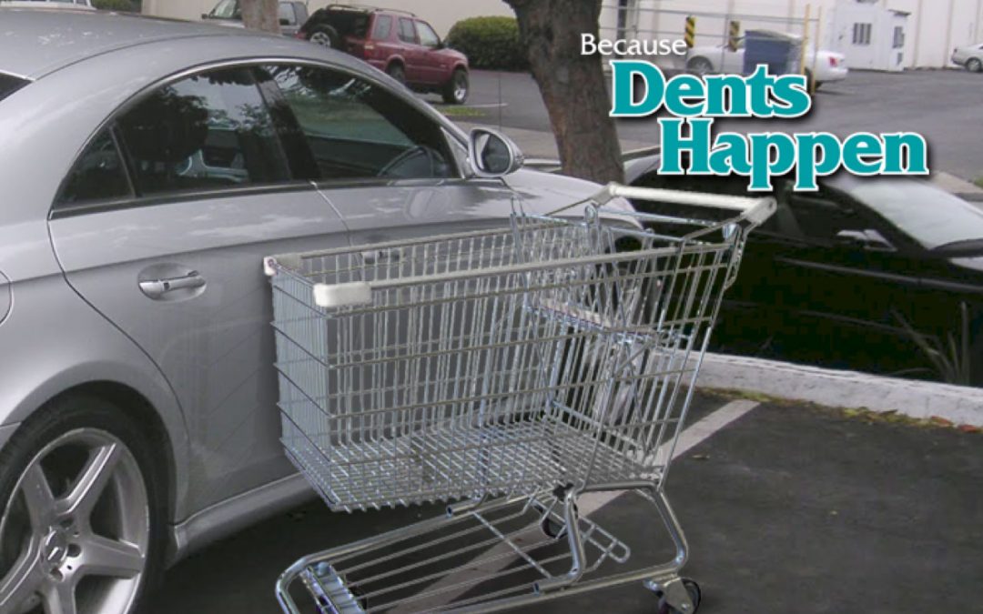 Shopping Cart Dents on car - Instant Dent Repair